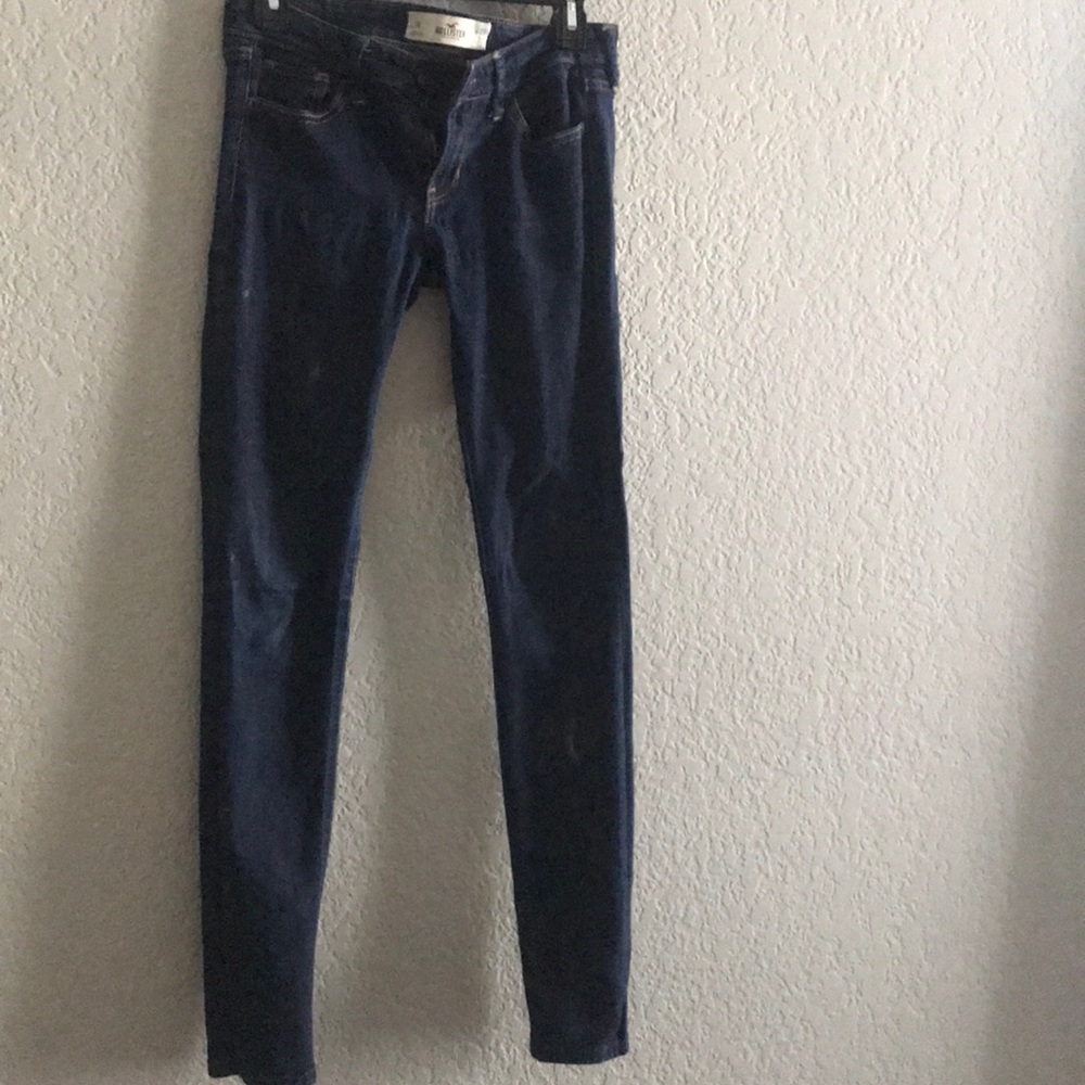 Low rise super skinny dark hollister jeans
